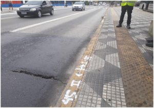 Obras nos corredores de ônibus