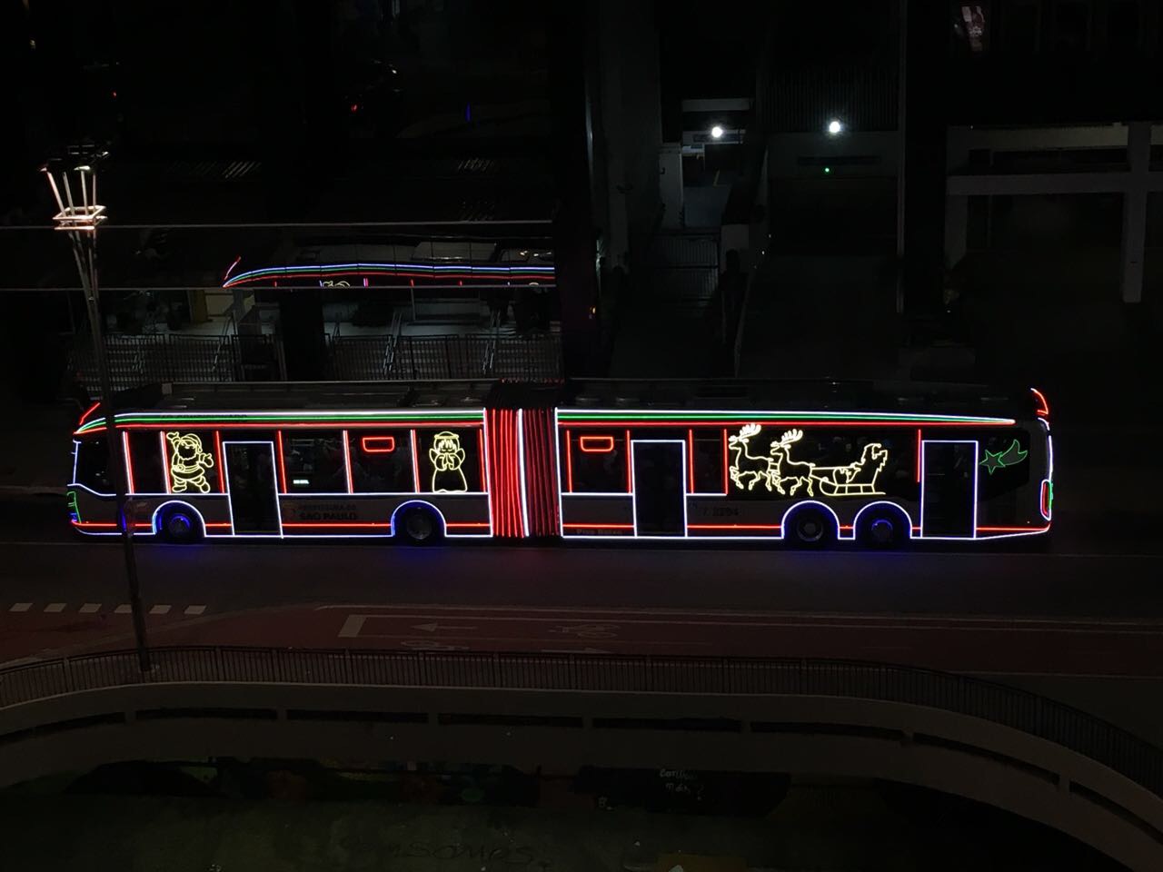 ônibus natalinos ônibus iluminados