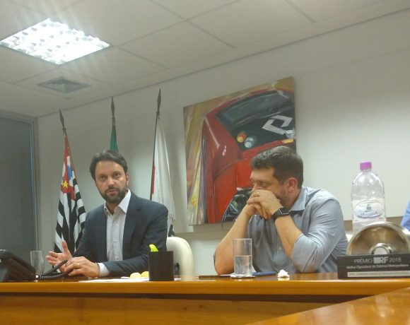 Pedro Moro Presidente da CPTM e o secretário dos transportes de São Paulo