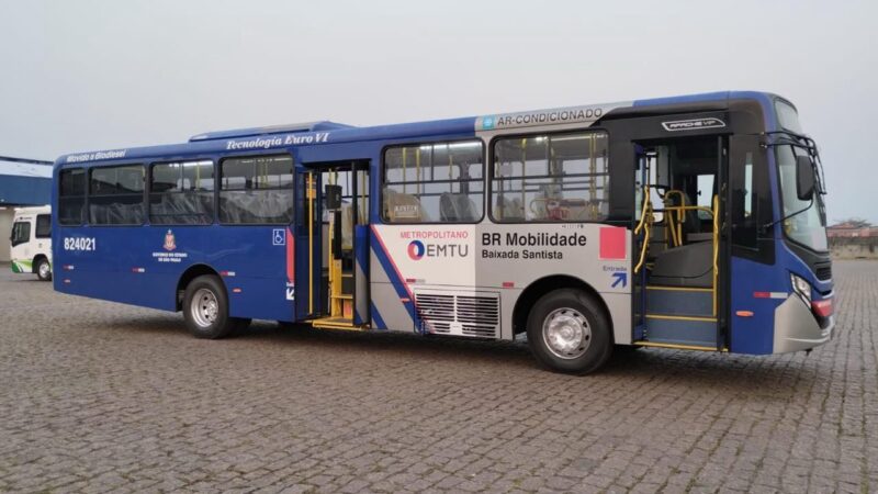 BR Mobilidade coloca 100 novos ônibus em operação na Baixada Santista