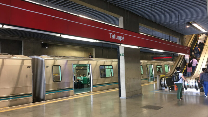 Obras no Metrô alteram circulação na Linha 3-Vermelha neste domingo (05)