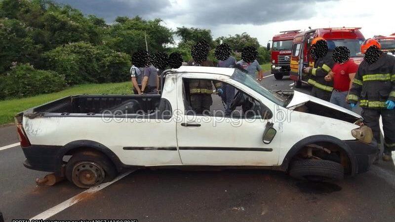 Grave acidente na Rodovia Marechal Rondon deixa um morto em Bauru