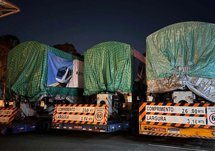 Novo trem da Linha 15-Prata chega ao Brasil para reforçar o monotrilho