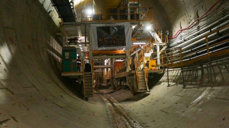 Tuneladora Cora Coralina avança na expansão da Linha 2-Verde do Metrô